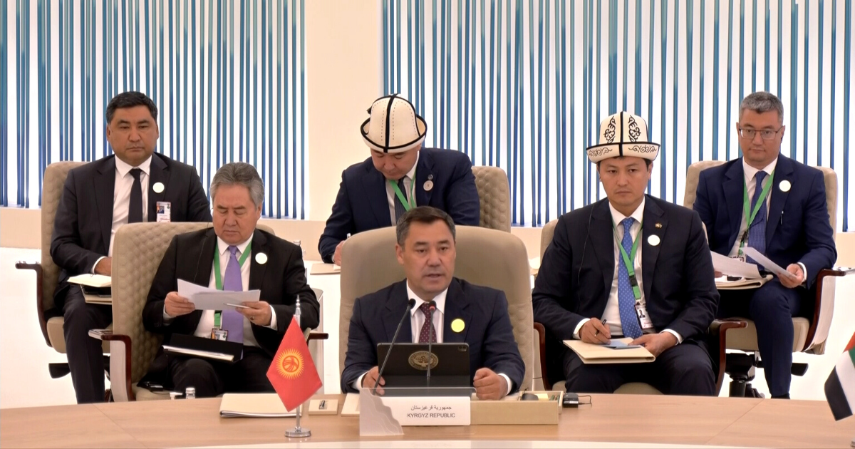 Садыр Жапаров призвал арабские страны участвовать в строительстве железной дороги "Китай - Кыргызстан - Узбекистан"