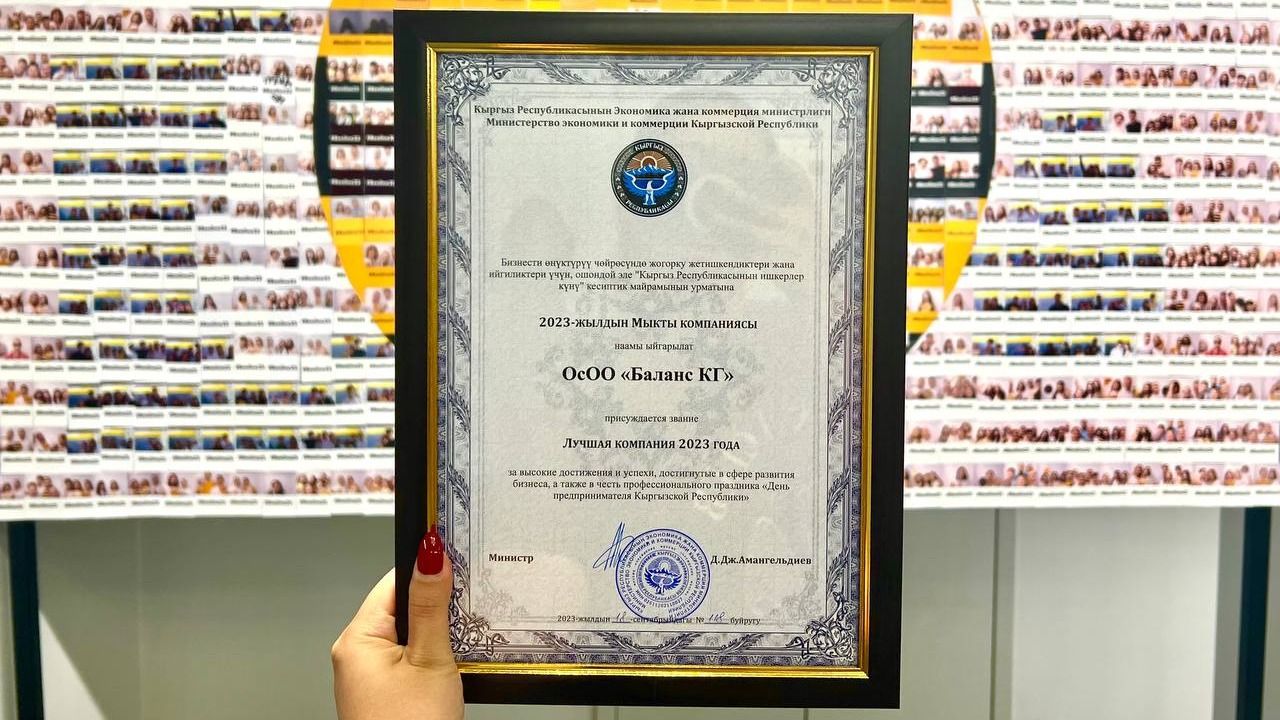 Balance.kg признали лучшей компанией 2023 года