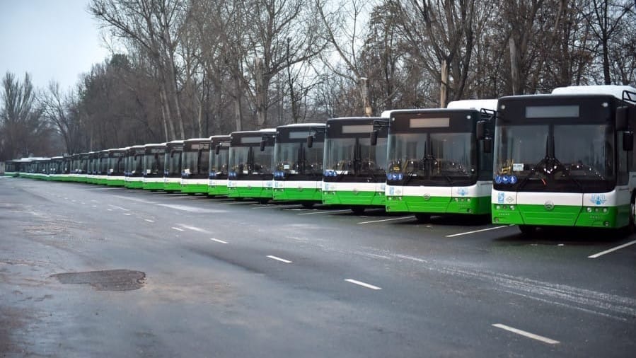 В Бишкек прибыли 124 новых автобуса – фото
