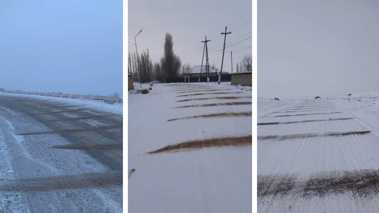 Отрезок дороги Казарман – Акталчат закрыт, объехать можно через трассу Север – Юг