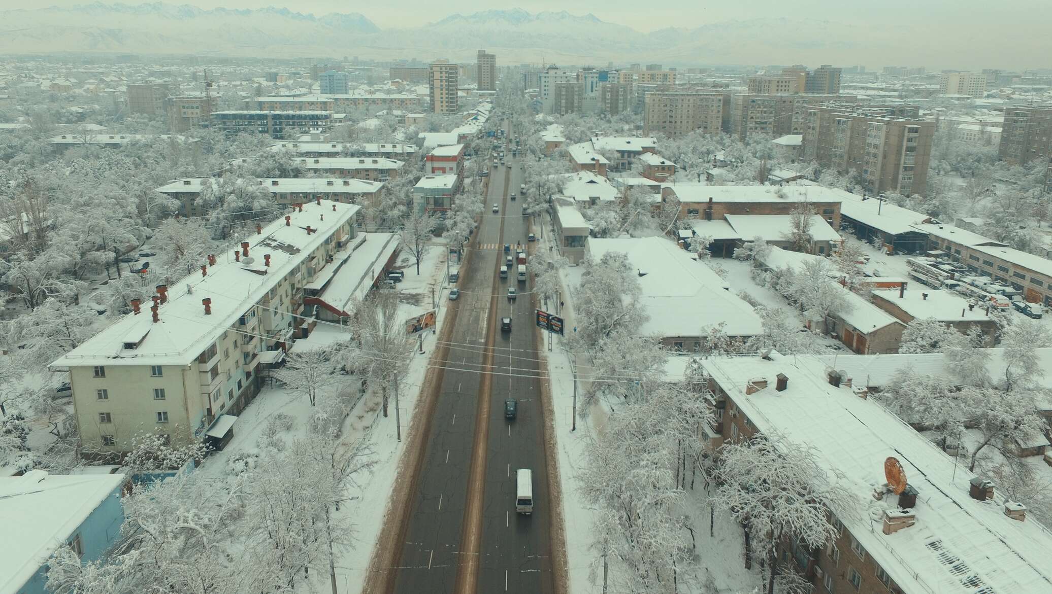 Канатную дорогу в Бишкеке думают пустить над проспектом Манаса