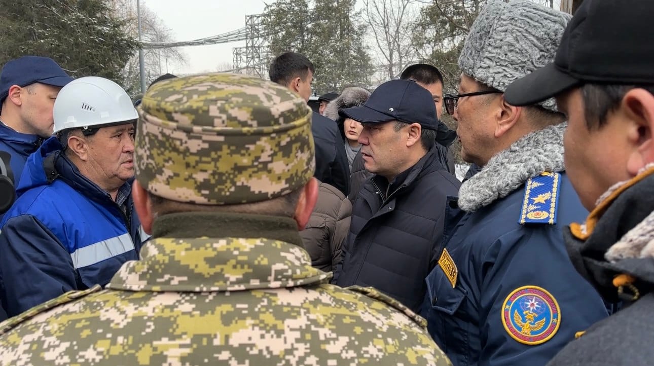 Садыр Жапаров прибыл на ТЭЦ Бишкека – фото