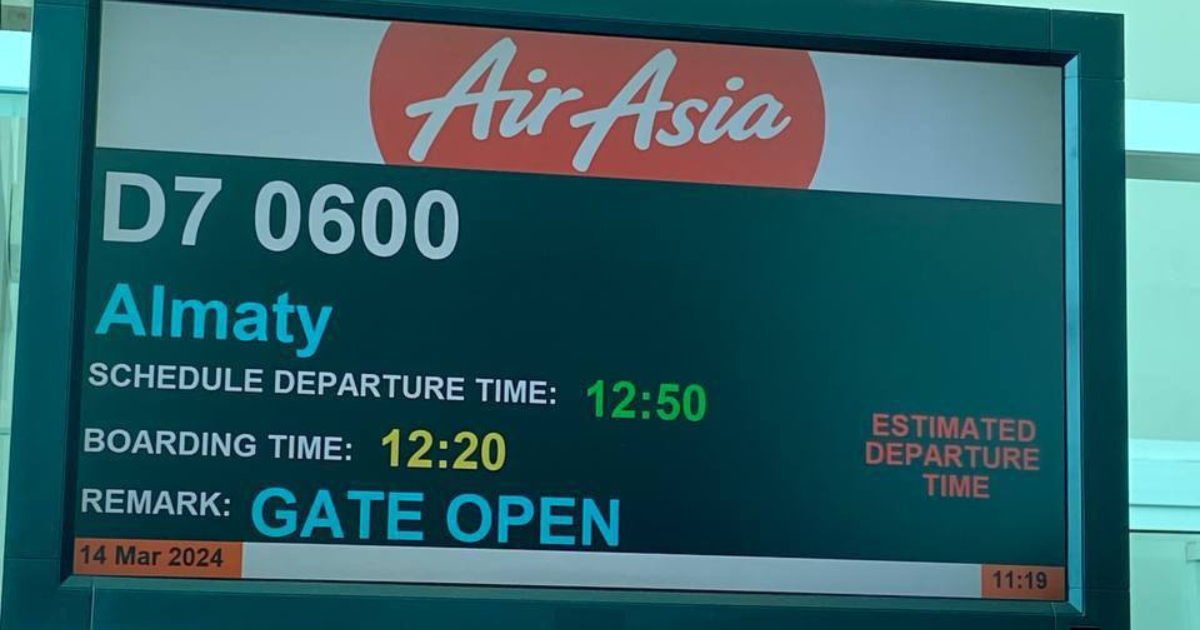 Из Алматы запустили рейс в Куала-Лумпур