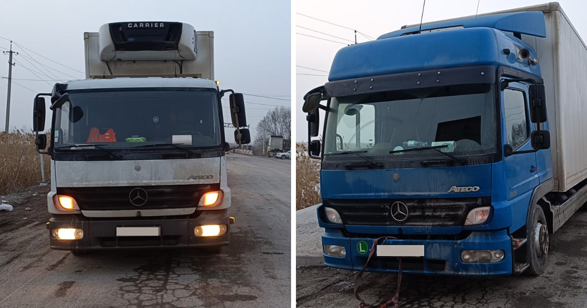 В КР ввезли два грузовика из Казахстана, не заплатив 1.2 млн сомов таможенных платежей