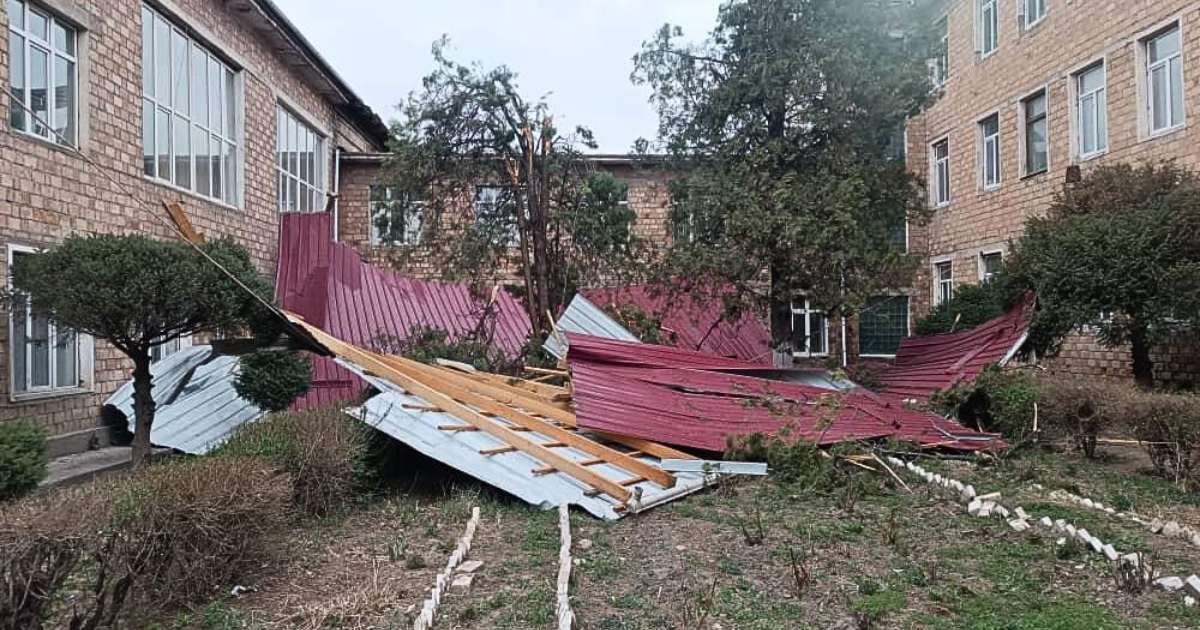 Ущерб от урагана в Чуйской области оценили в 23.5 млн сомов