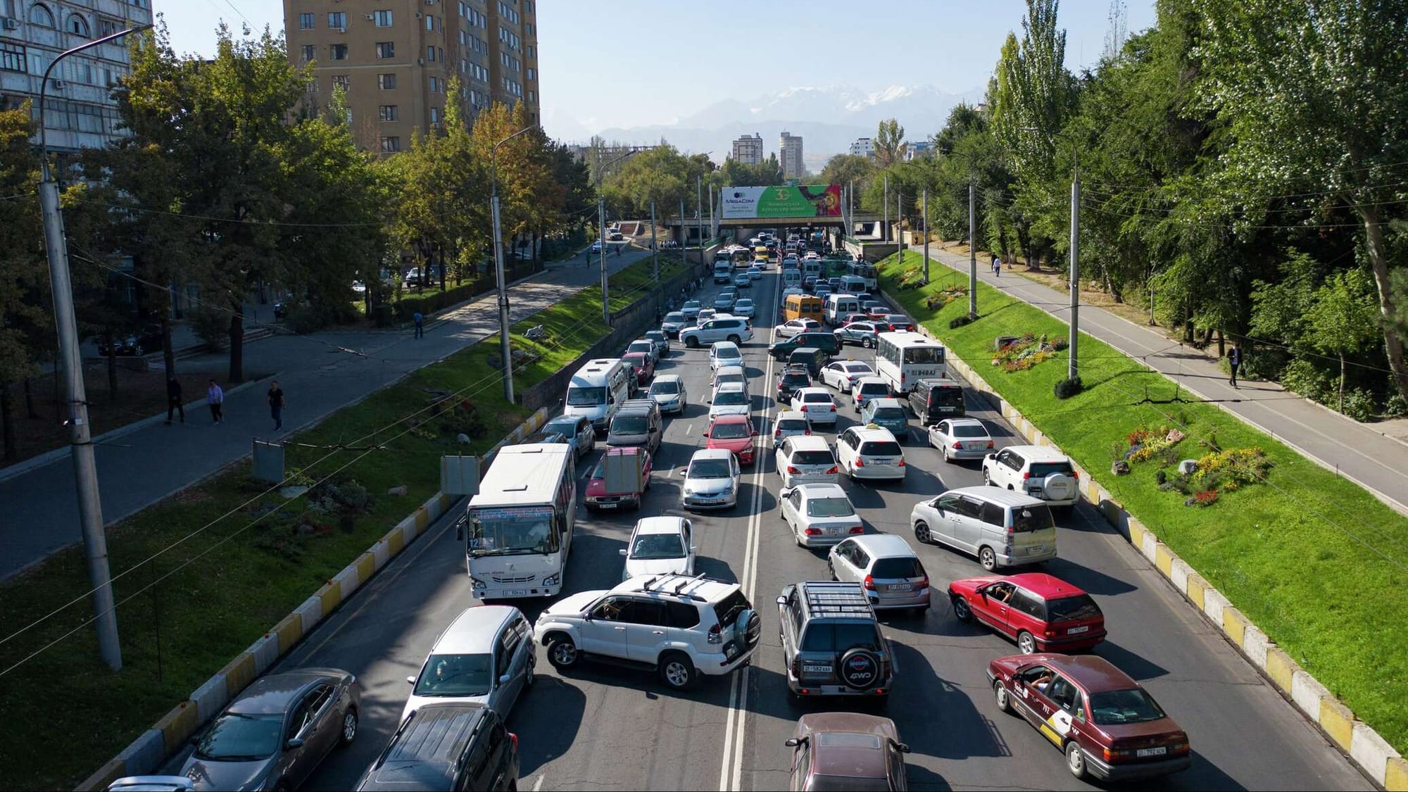 В Бишкеке обещают на 30% сократить пробки – но к 2030 году