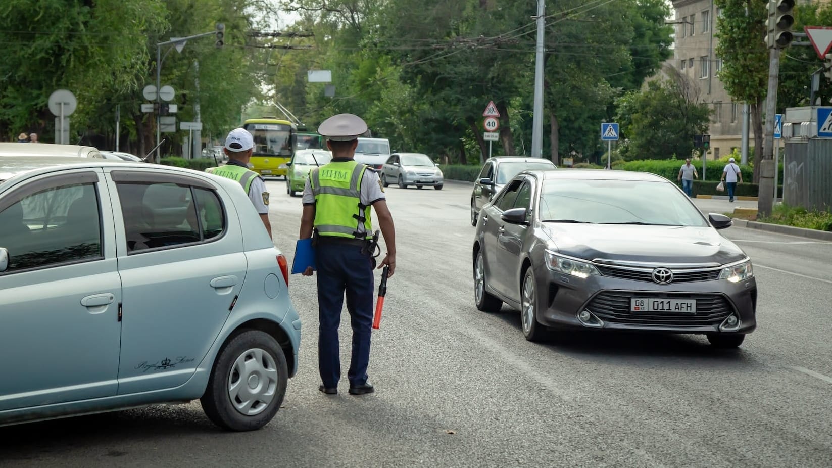 С нарушителей правил дорожного движения взыскано 224 млн сомов с начала года