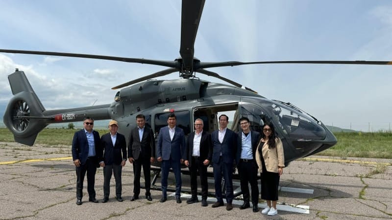 Мэр Бишкека и японские градостроители из Nikken Sekkei осмотрели столицу с высоты птичьего полета