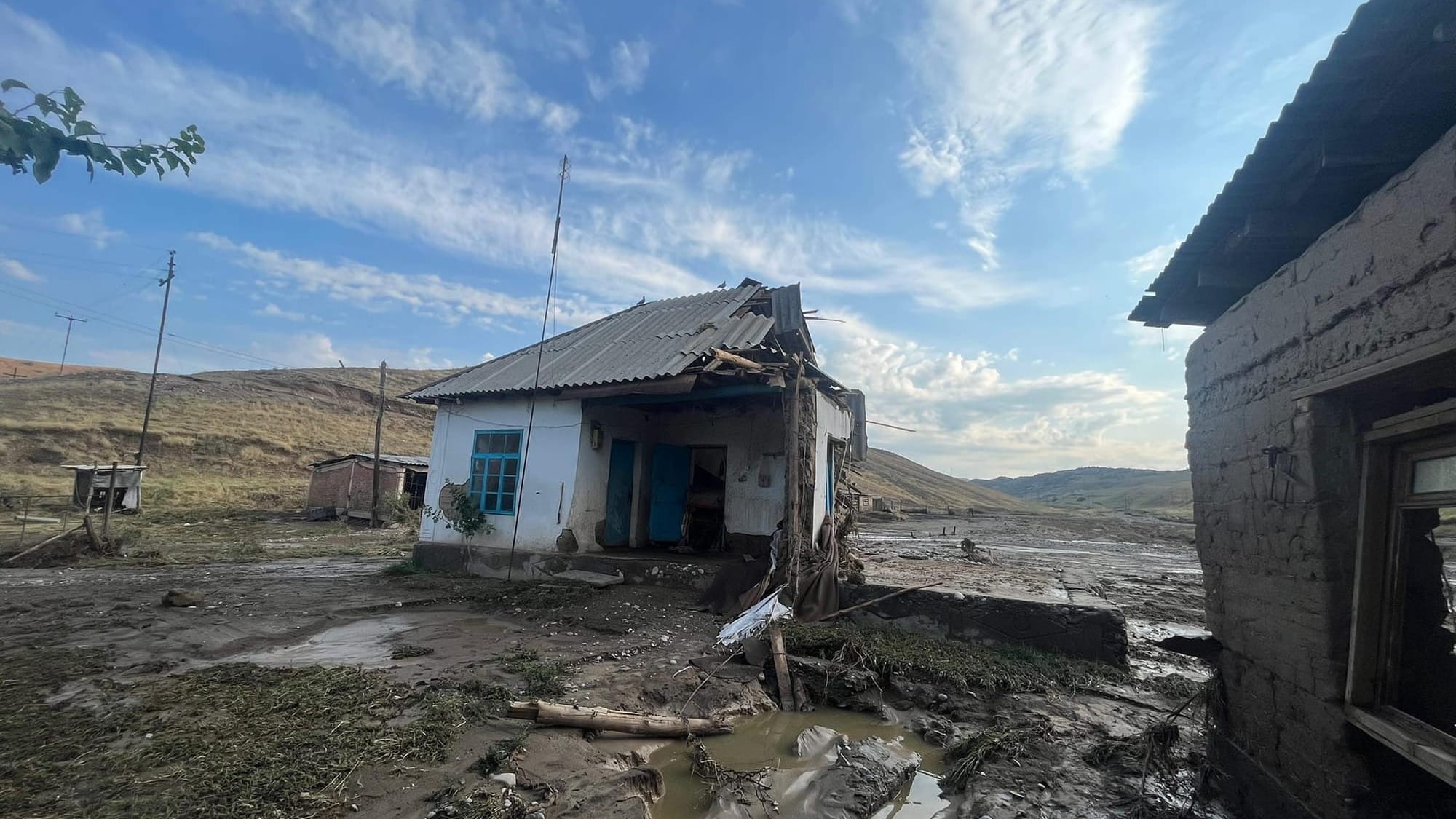 В Ноокенском районе из-за схода селей пострадали девять объектов и 58 дворов