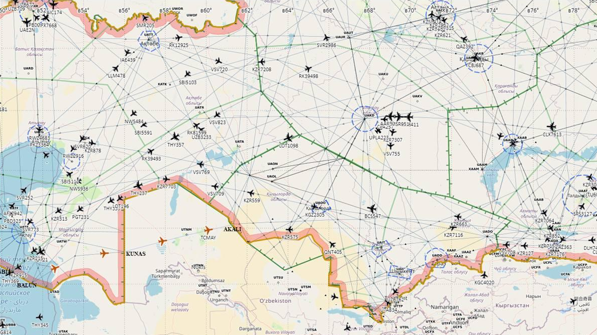 Казахстан и Узбекистан открыли новый воздушный коридор