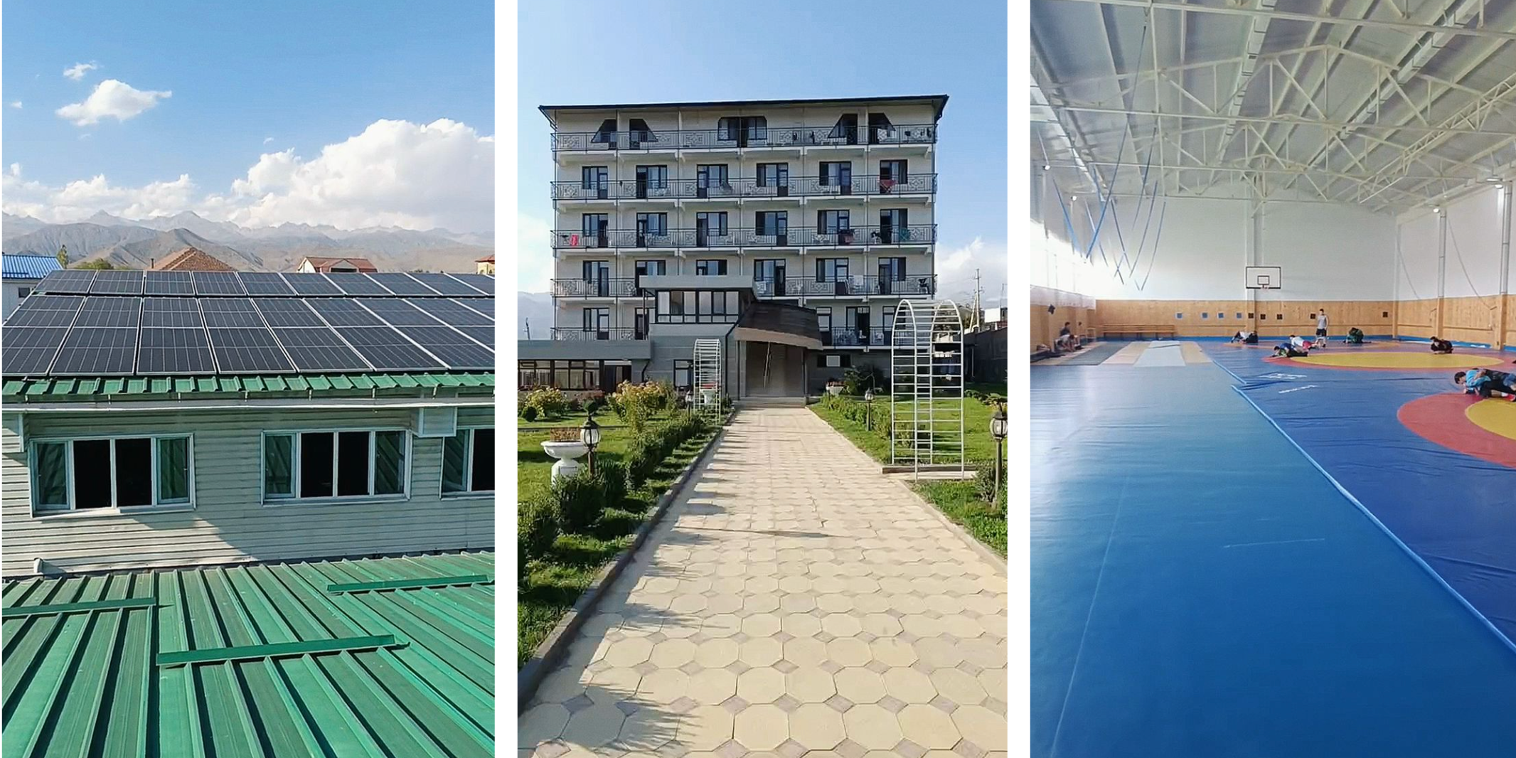 Спорткомплексв Чолпон-Ате втрое сократил энергопотребление после установки солнечных панелей