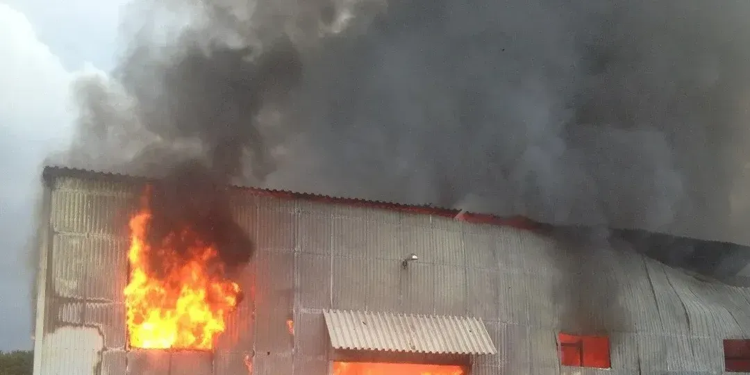 В Бишкеке произошел крупный пожар на складе, где хранились ягоды