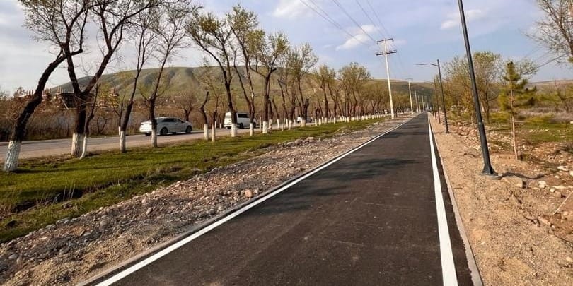 Продолжается строительство велодорожки от Байтика до Кашка-Суу