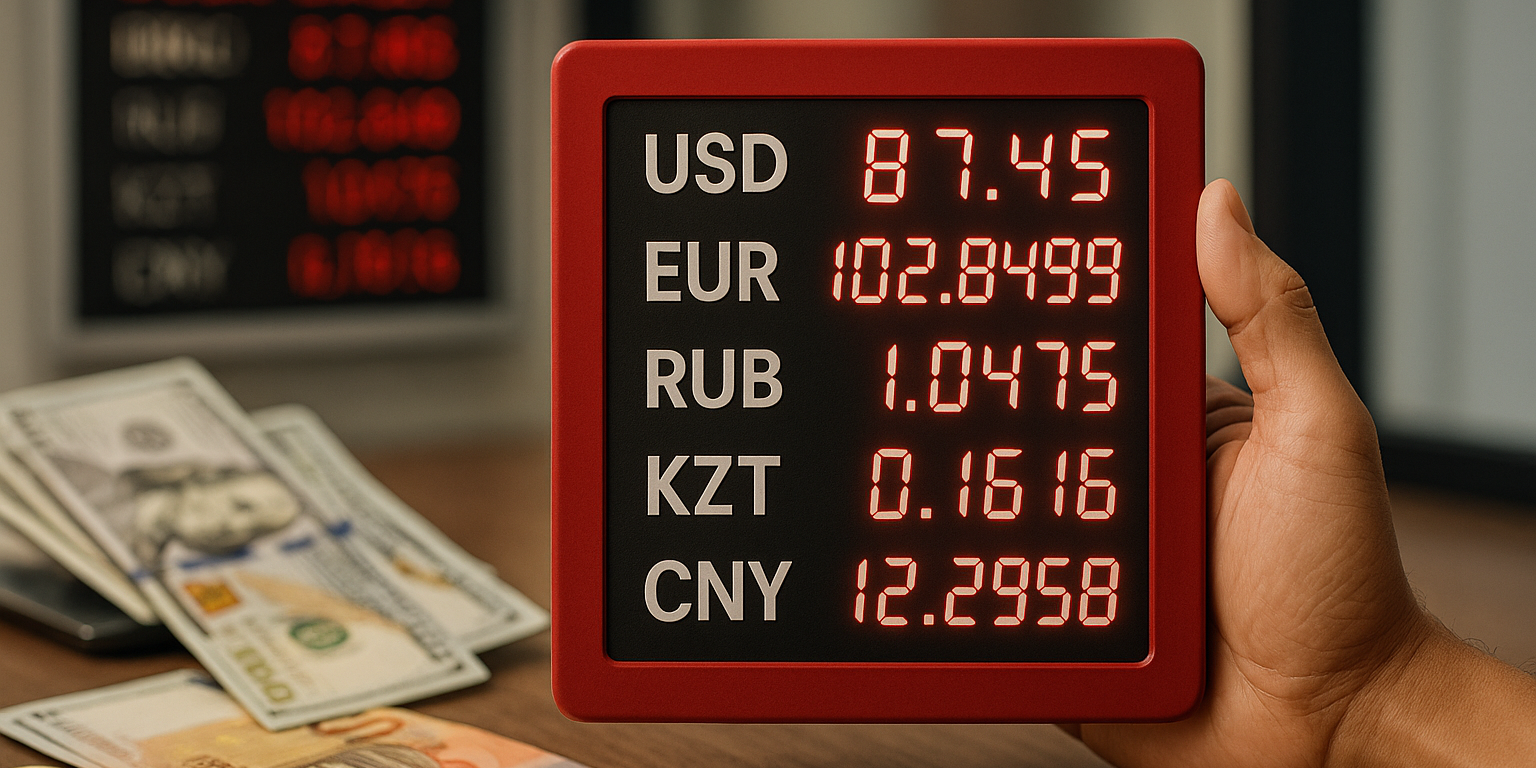 Евро, рубль и юань просели к сому — официальный курс валют на выходные