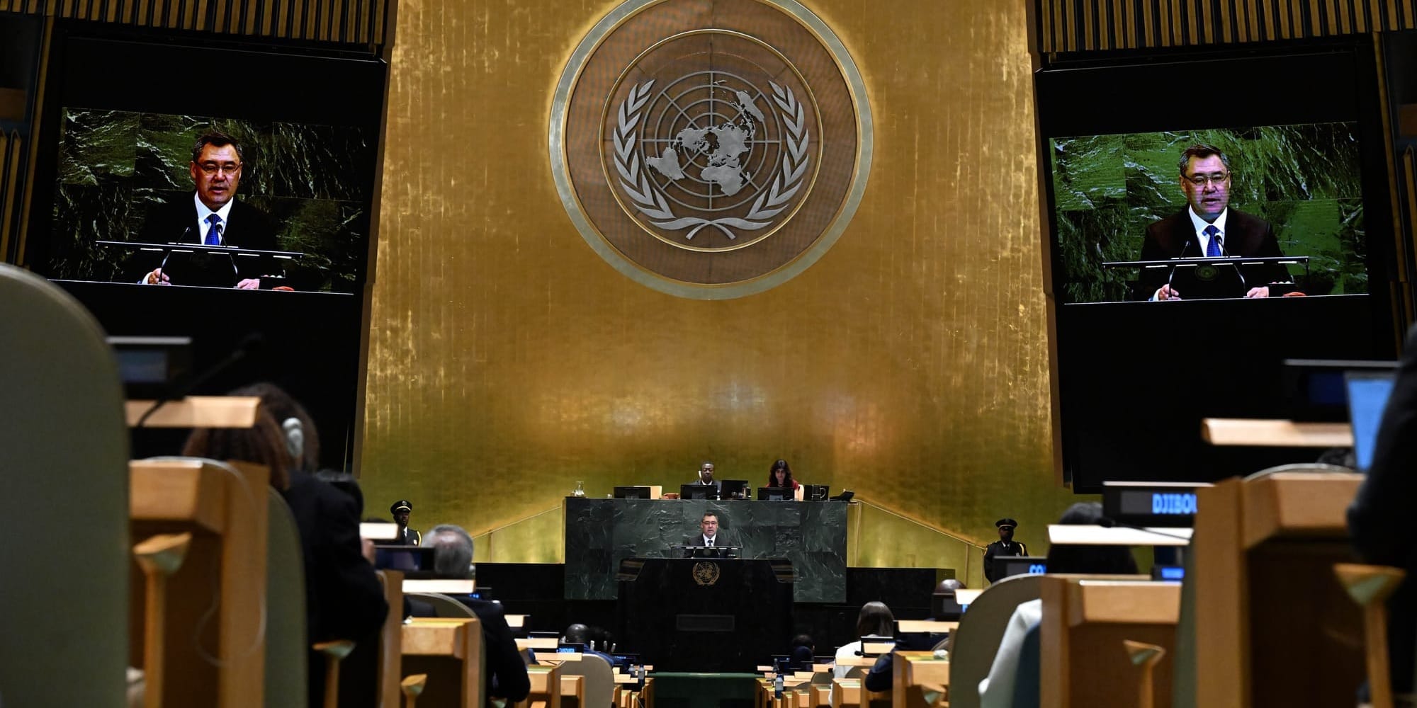 Жапаров в ООН потребовал отменить санкции против двух банков Кыргызстана