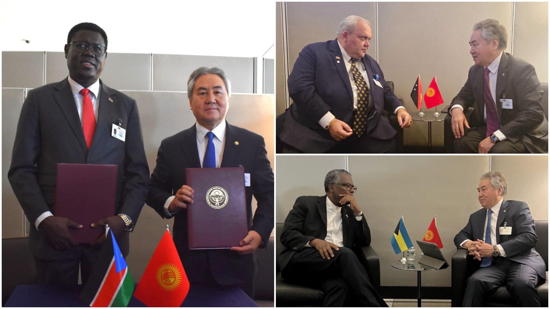 Кыргызстан установил дипотношения с Багамами, Южным Суданом и Папуа – Новой Гвинеей