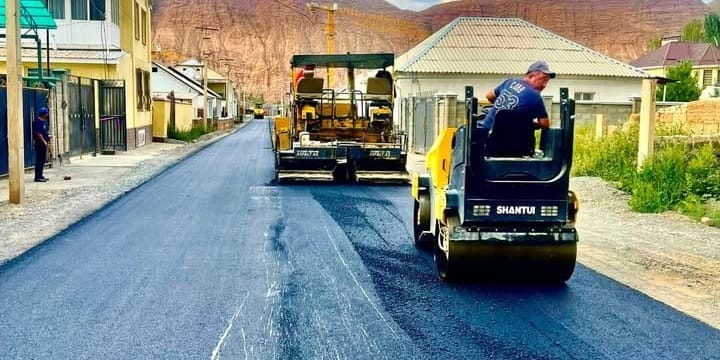 В Нарыне завершен ремонт 21 улицы