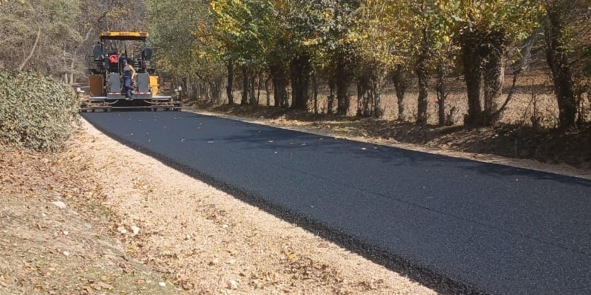 В Базар-Коргоне заасфальтировали два километра дороги к селу Бел-Терек