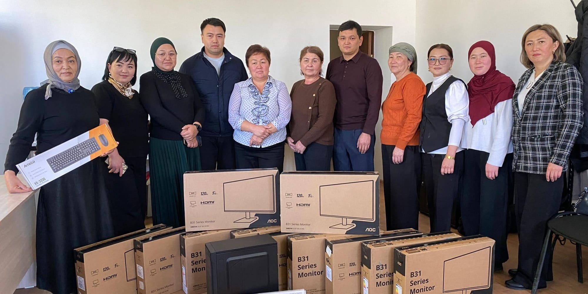 «Альянс Алтын» передал 20 современных компьютеров детским садам Таласской области