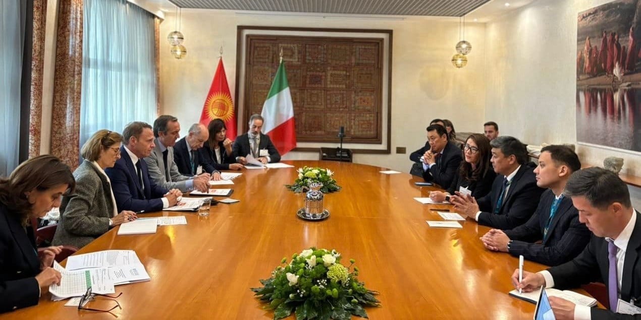 Встреча министров сельского хозяйства КР и Италии. Фото: Минсельхоз.
