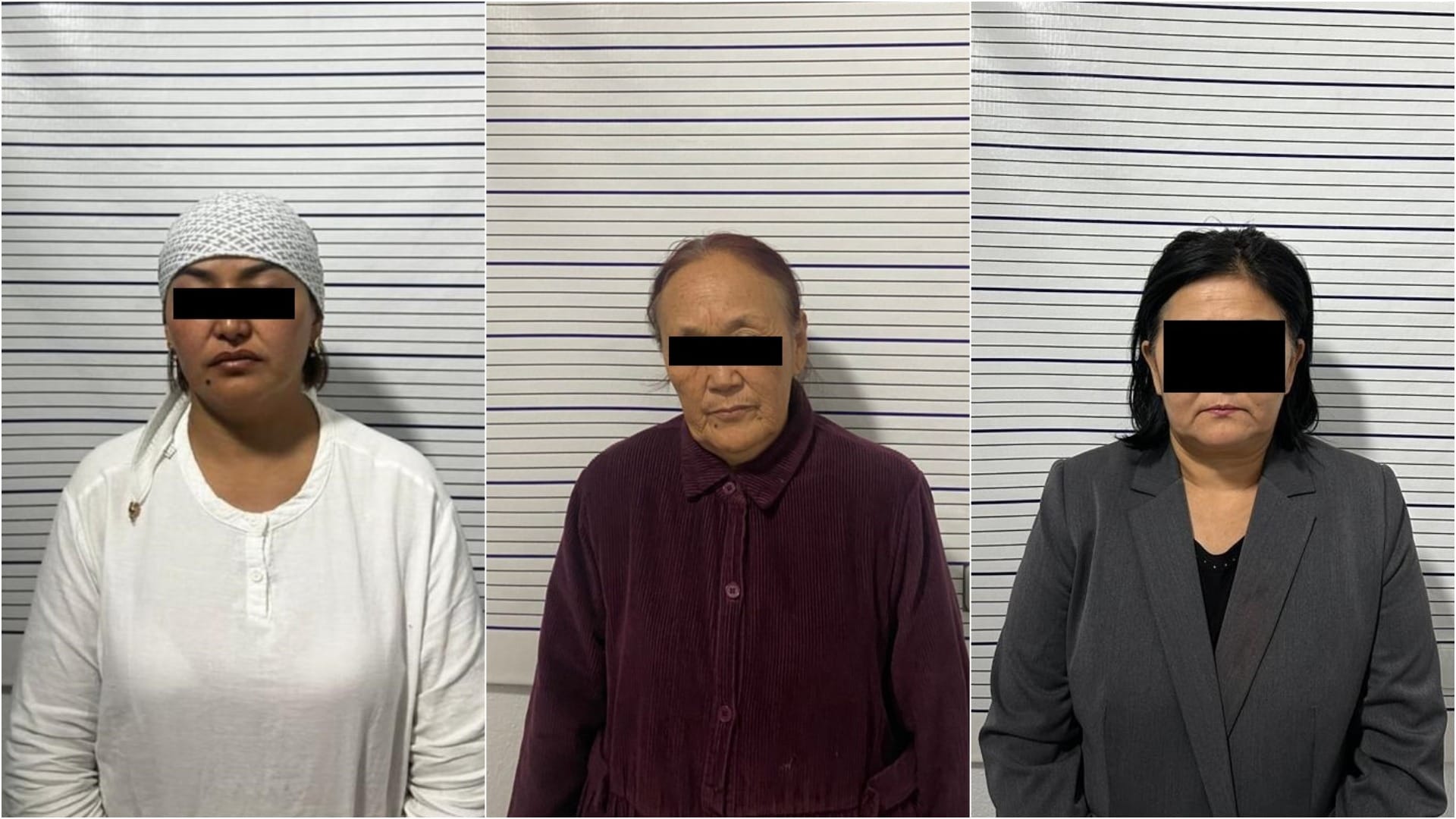 Задержанные Т.Э.С., Б.А.К. и С.Д.К. Фото: ГКНБ.