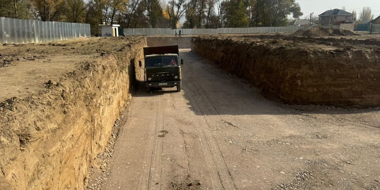 В Кочкорском районе строят новый спорткомплекс