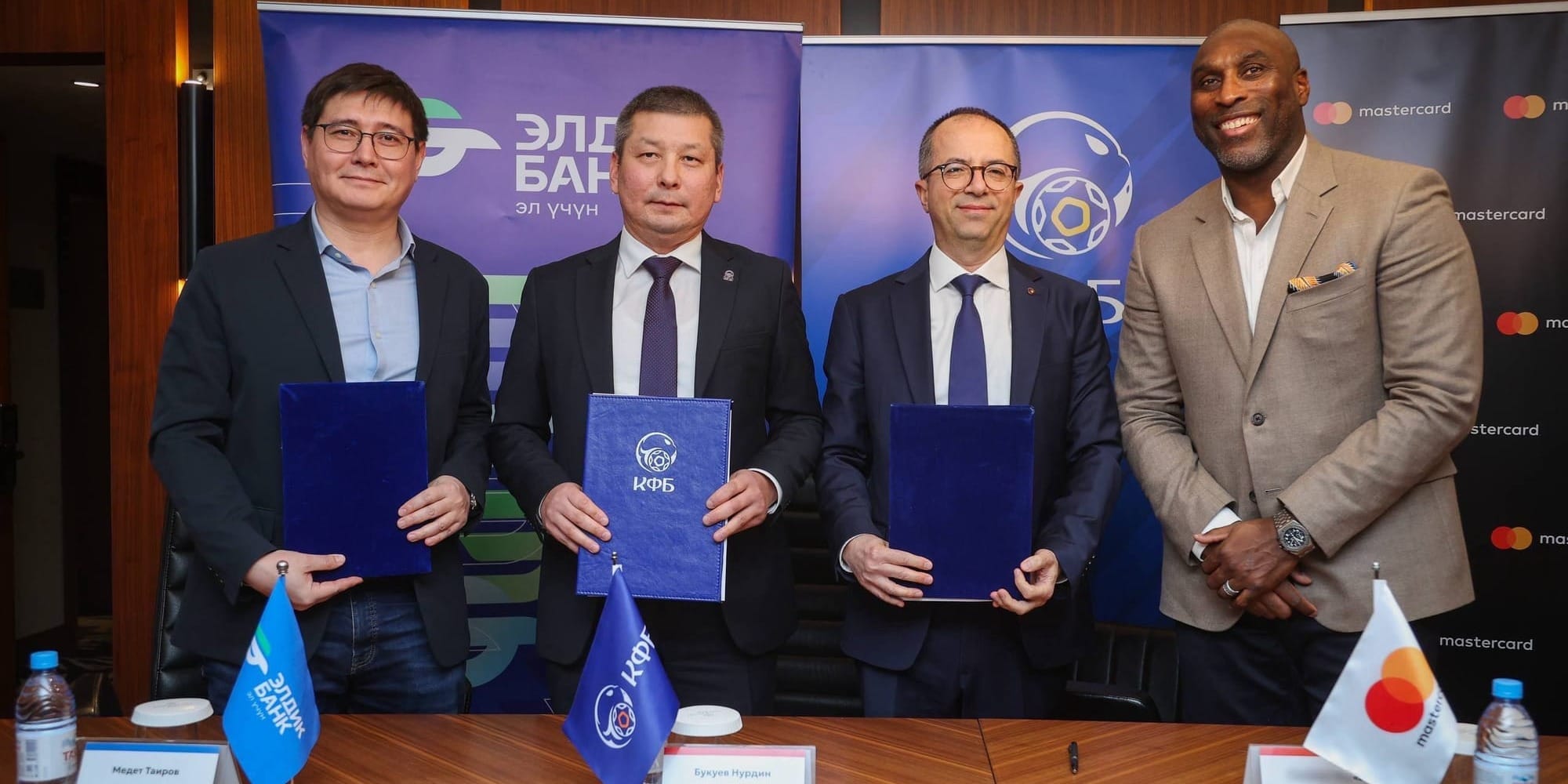 Подписан Меморандум о взаимопонимании между «Элдик Банком», Mastercard и Кыргызским футбольным союзом