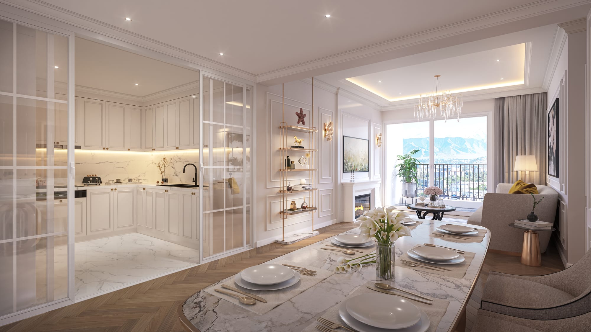 Интерьер квартиры в корпусе Lyra (Y3), фаза The Essence.