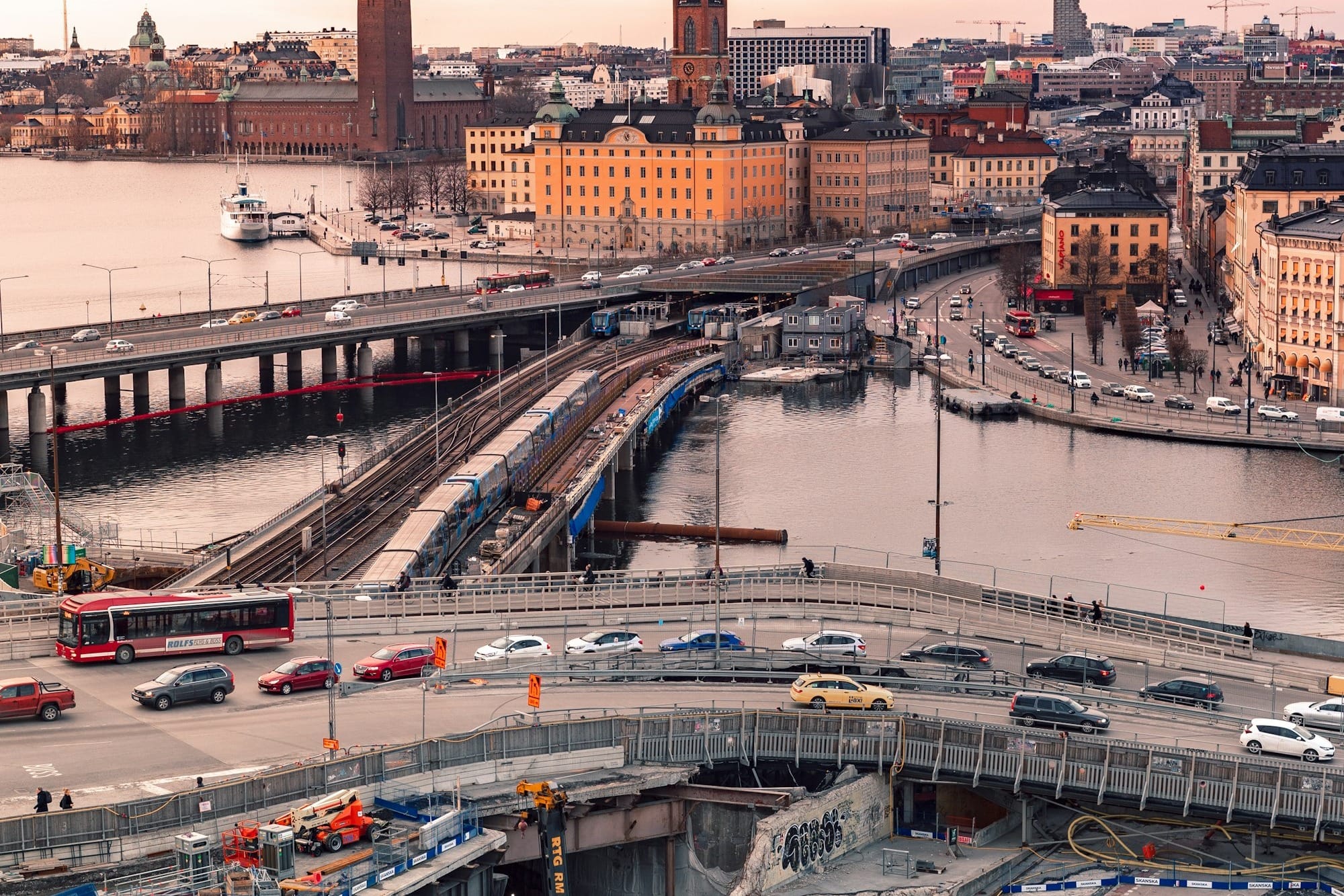 aerial photography of super highway during daytime