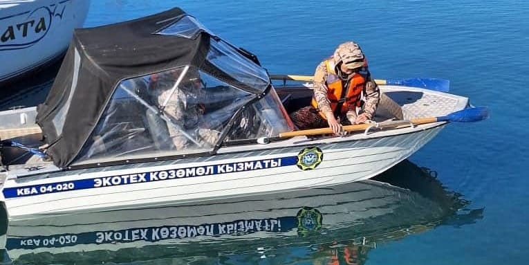 Итоги квартала: на Иссык-Куле изъято 6 тысяч метров браконьерских сетей