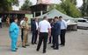 На месте скопления фур развернуты палаточные пункты помощи