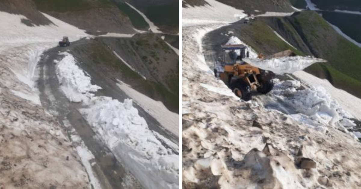 Перевал Сары-Кыр частично расчищен — дан проезд в одну полосу изображение публикации