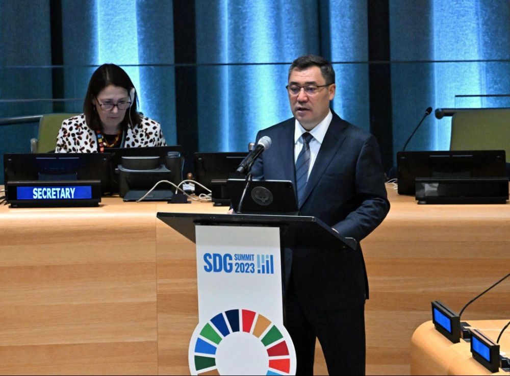 Садыр Жапаров предложил в ООН обменять внешний долг Кыргызстана на "зеленые" проекты в экономике изображение публикации