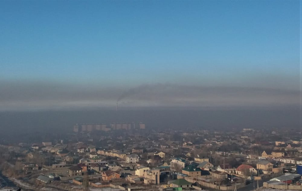 Смог окутал Талас - загрязнение воздуха достигло особо вредного уровня изображение публикации