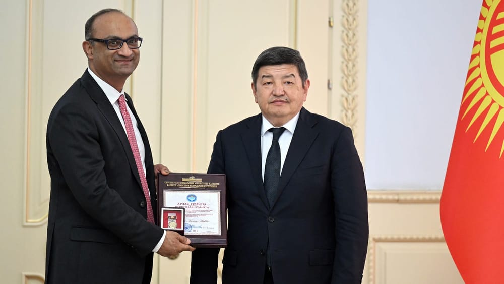 Акылбек Жапаров обсудил строительство Камбар-Аты-1 со Всемирным банком изображение публикации