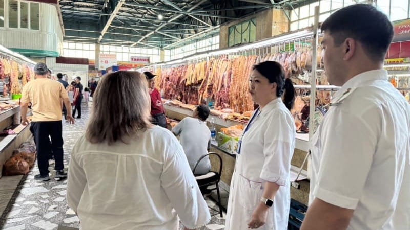 В Бишкеке городские службы проверили мясные павильоны и убойные цеха изображение публикации