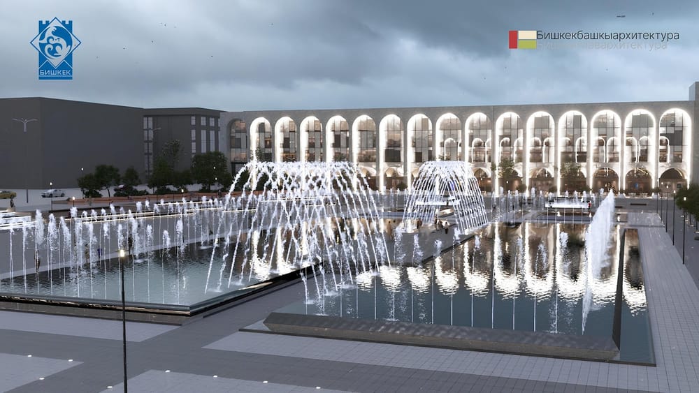 Реконструкцию площади Ала-Тоо закончат к 31 августа – как она будет выглядеть? изображение публикации