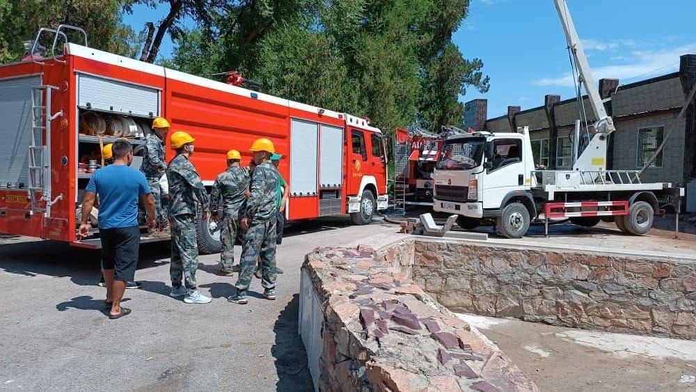 В Кара-Балте сгорела крыша спортивного комплекса изображение публикации