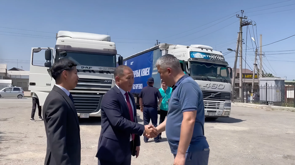 40 тонн гумпомощи от народа Казахстана доставлены в Кара-Суу изображение публикации