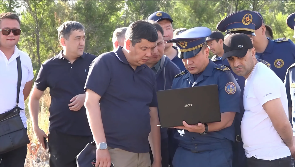 Мэр Бишкека осмотрел зоны риска селевых потоков изображение публикации