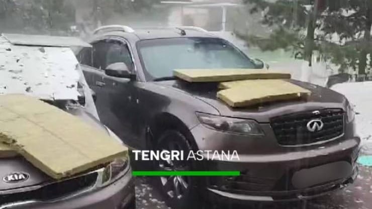 Град повредил 5 тысяч машин в Астане – только порядка 10% смогут получить страховые выплаты – СК «Евразия» изображение публикации