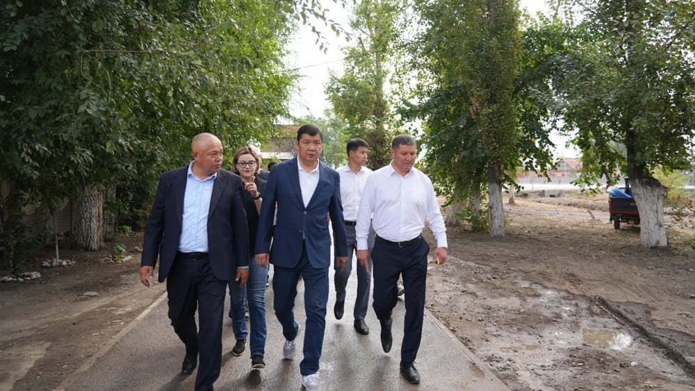 Новый сквер за 29 млн сомов начали строить в присоединенной к Бишкеку Новопавловке изображение публикации