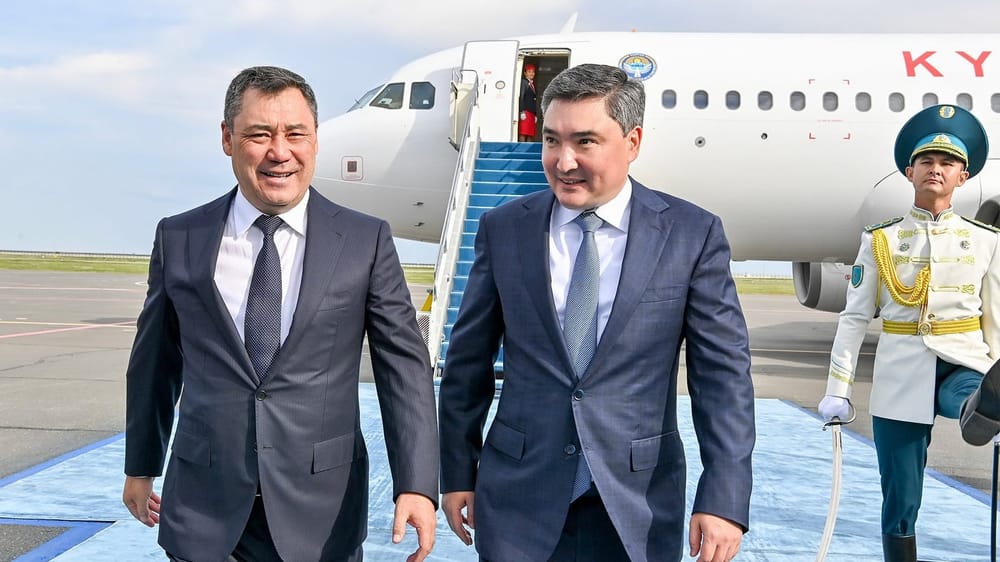 Садыр Жапаров прибыл в Астану на саммит «Центральная Азия+Япония» и встречу глав ЦА изображение публикации