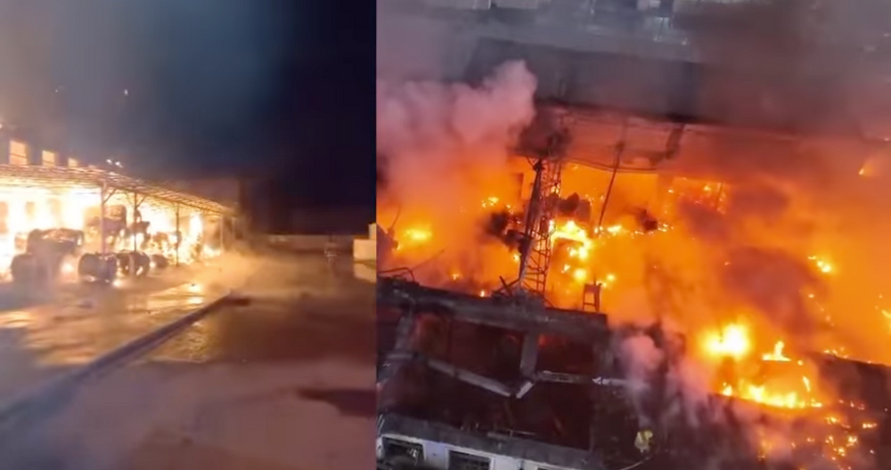 В Бишкеке сгорел швейный цех площадью 500 м² изображение публикации