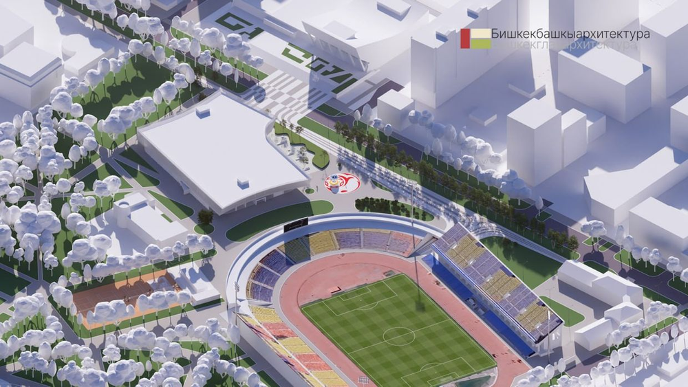 Весной 2025 года завершится строительство новой малой арены стадиона им. Омурзакова изображение публикации