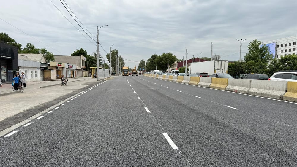 В Бишкеке после ремонта открыли для движения часть проспекта Жибек-Жолу изображение публикации