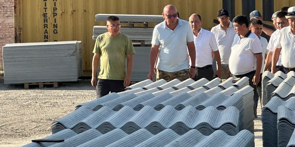 В Кызыл-Кие откроют новый завод по производству шифера за 70 млн сомов изображение публикации