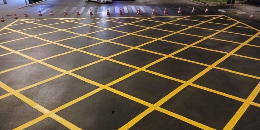 В Бишкеке закроют перекресток Манаса – Боконбаева для нанесения вафельной разметки изображение публикации