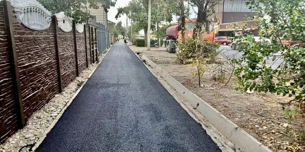 Тротуар протяженностью 2.3 км обновляют на улице Алтымышева в столице – фото изображение публикации