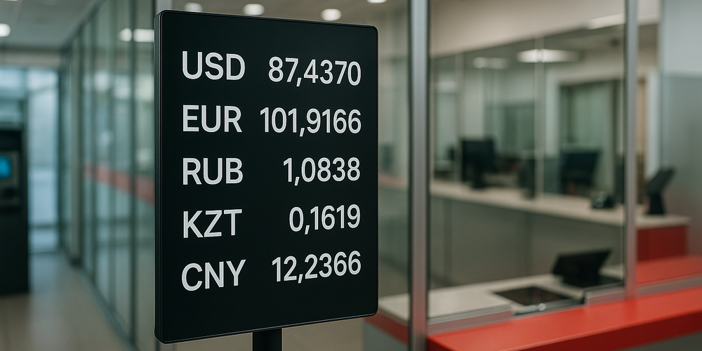 Сом ослаб к доллару и евро, рубль прибавил 0.29% — официальный курс валют на 4 сентября изображение публикации